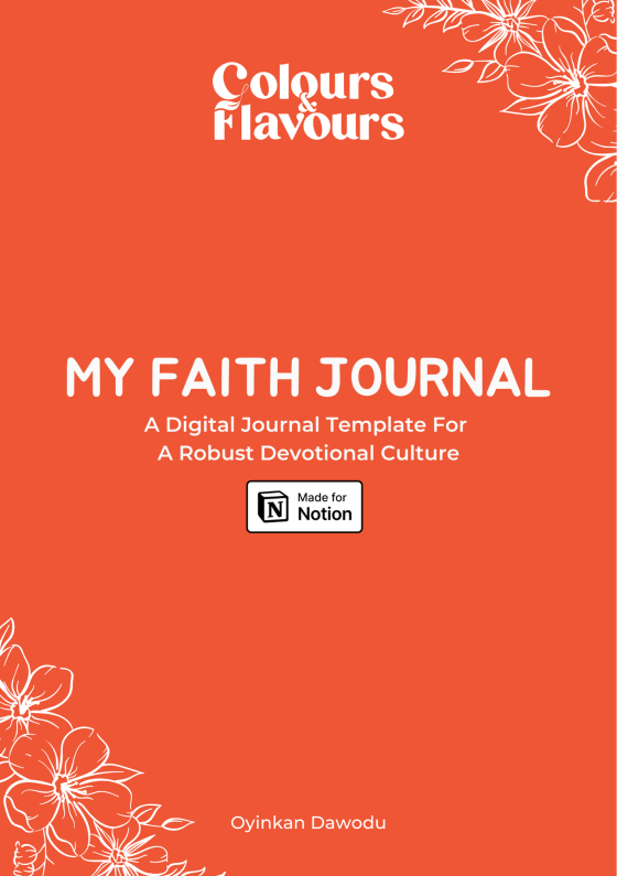 My Faith Journal - By Colours & Flavours