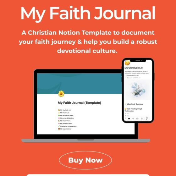 My Faith Journal - A Christian Notion Template