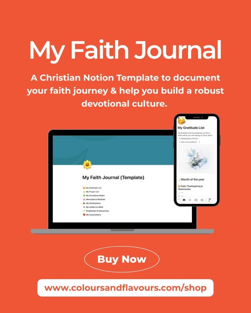 My Faith Journal - A Christian Notion Template