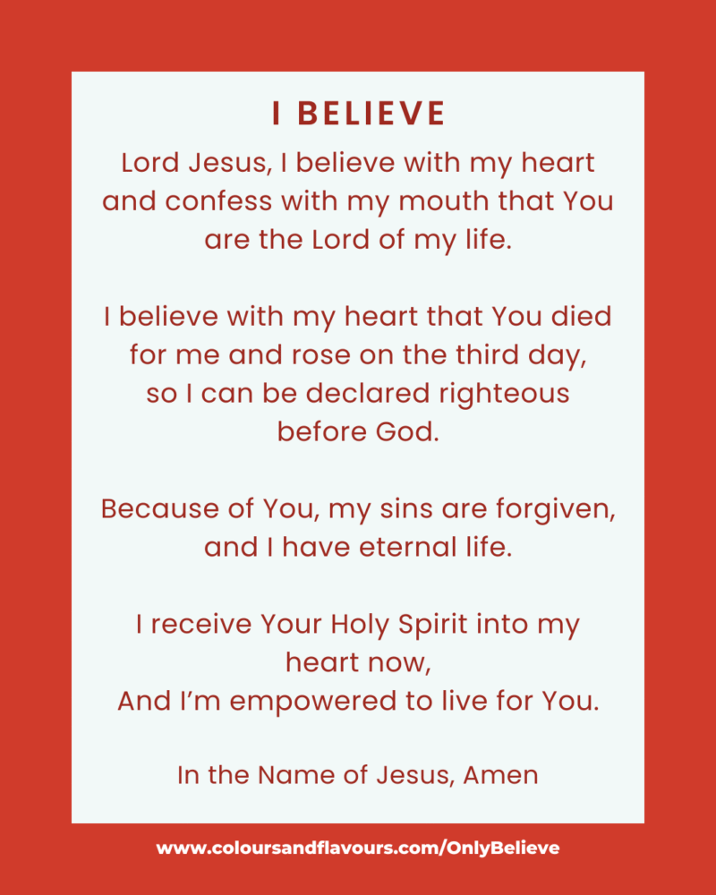 Only Believe: A Prayer of Faith